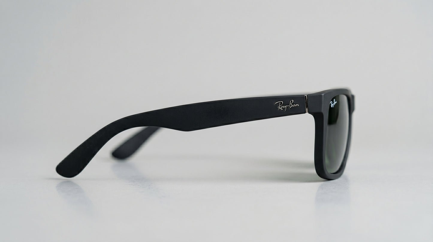 Ray-Ban RB4165 Justin Classic Square Sunglasses – Black, Grey & Brown