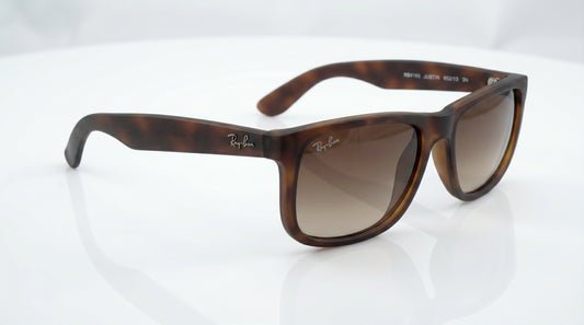 Ray-Ban RB4165 Justin Classic Square Sunglasses – Black, Grey & Brown