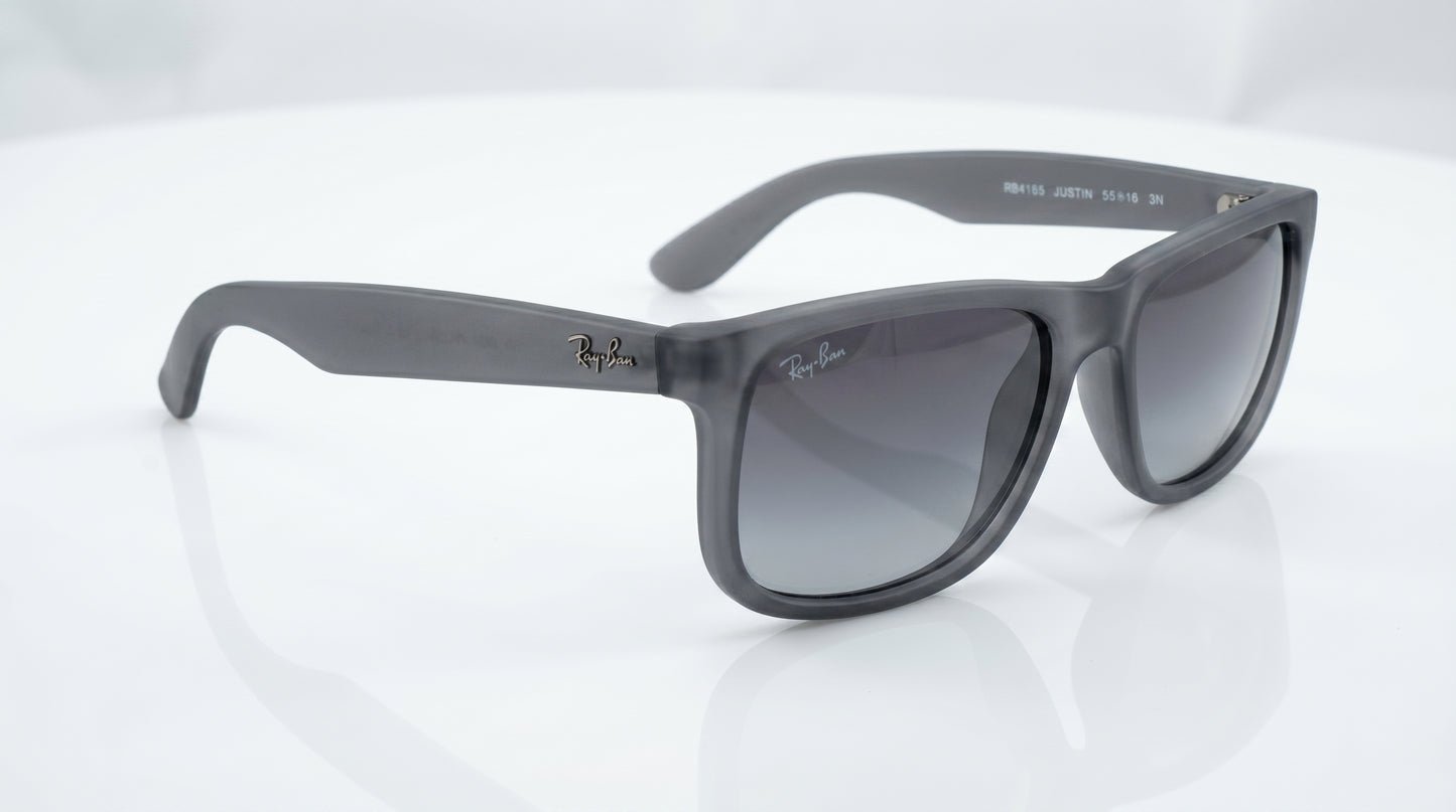 Ray-Ban RB4165 Justin Classic Square Sunglasses – Black, Grey & Brown
